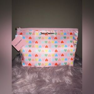 Juicy Couture Rainbow Hearts Cosmetic Bag